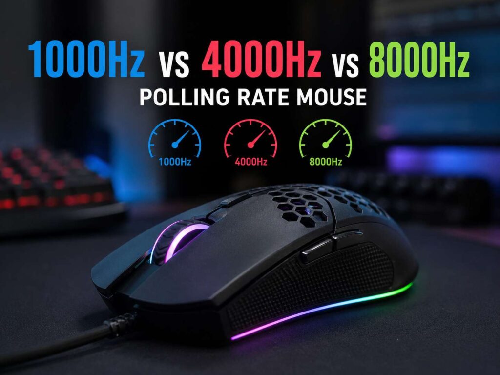 1000Hz vs 4000Hz vs 8000Hz Polling Rate Mouse: The Real Gaming Difference Explained