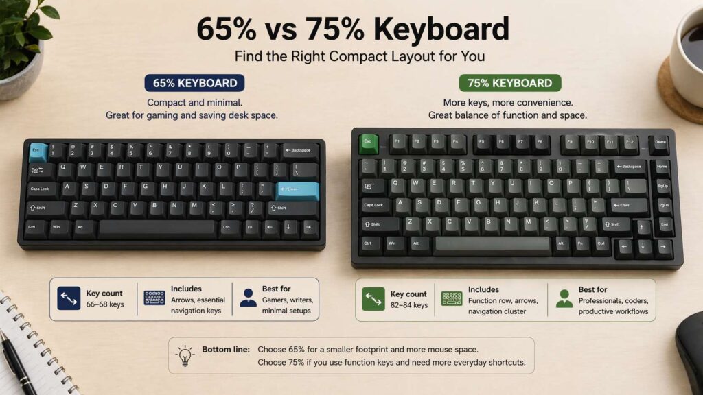 65% vs 75% keyboard diagram