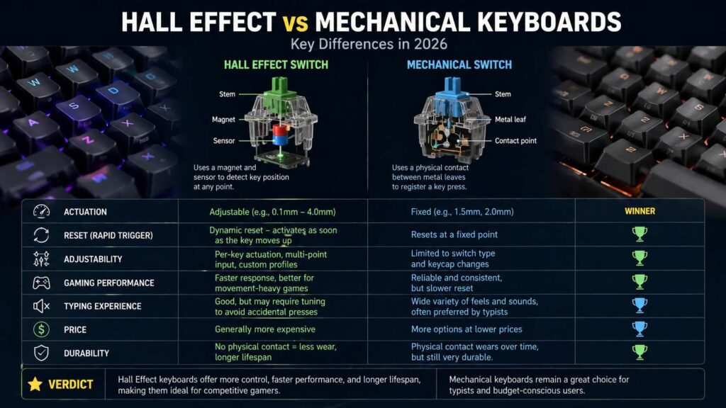 Are Hall effect keyboards worth it in 2026 diagram