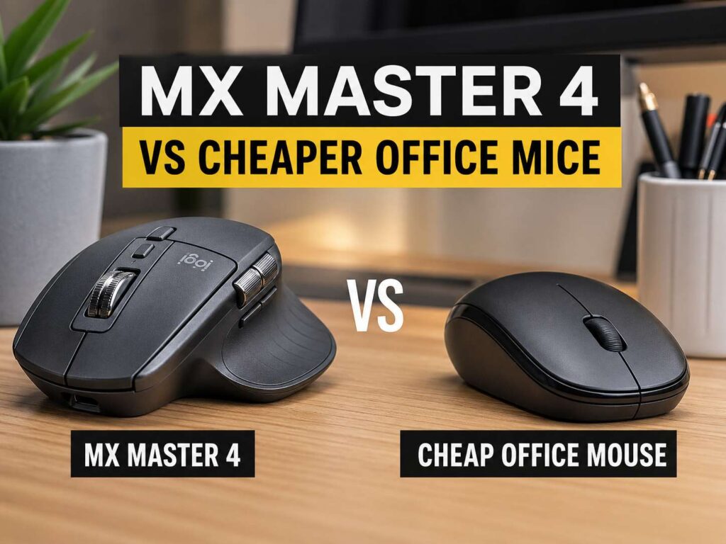 MX Master 4 vs Cheap Office Mice: Which One Makes More Sense for Work?