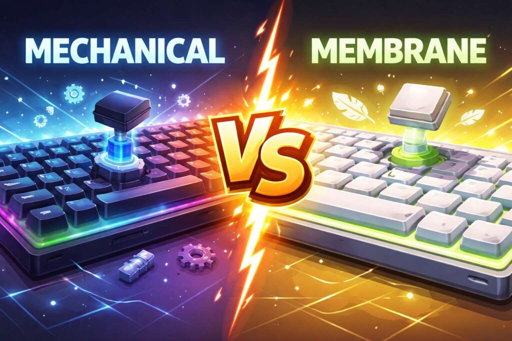 Mechanical vs Membrane Keyboard: Best Pick for Gaming, Work, and Everyday Typing