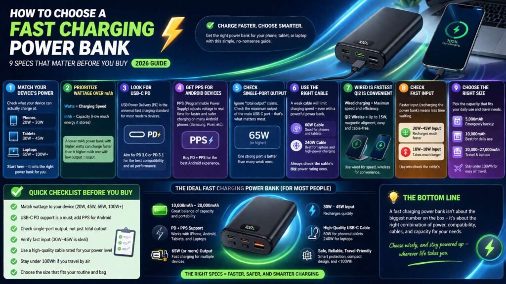 fast charging power bank diagram