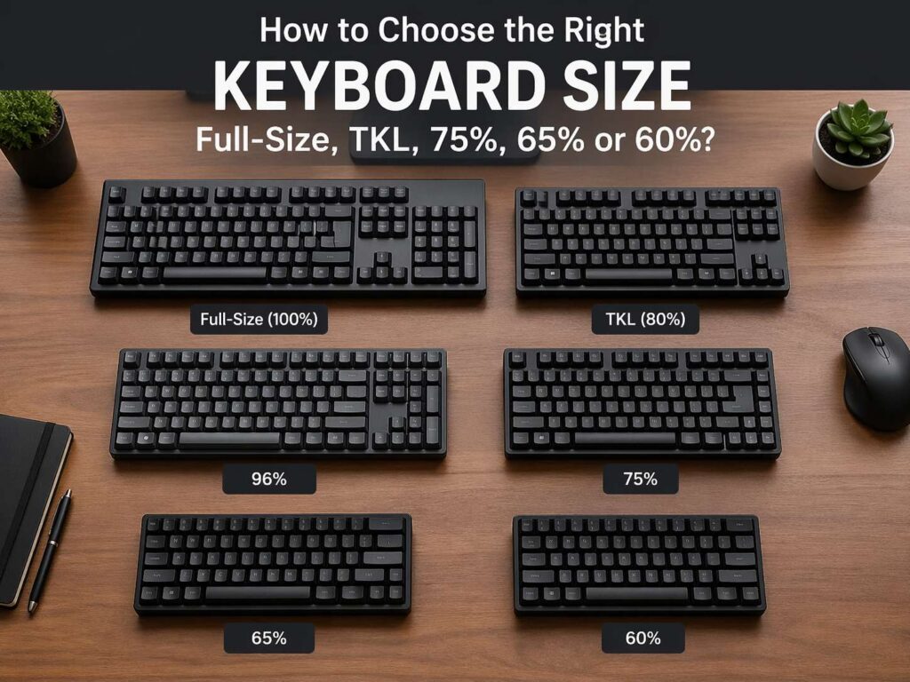 Best Keyboard Size for You? Full-Size, TKL, 75%, 65%, and 60% Explained