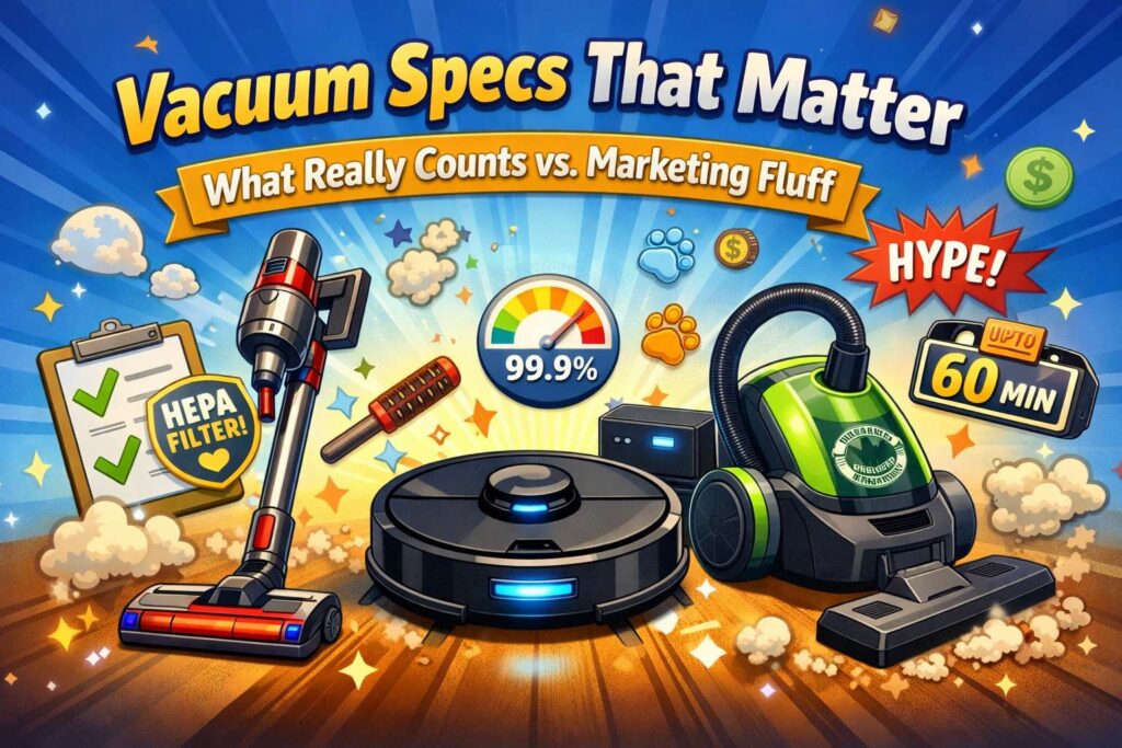 Vacuum Specs That Matter Most. And the Hype You Can Ignore
