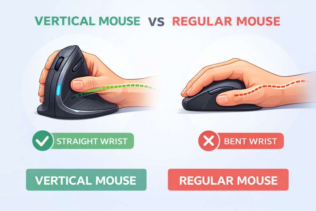 what is a vertical mouse diagram