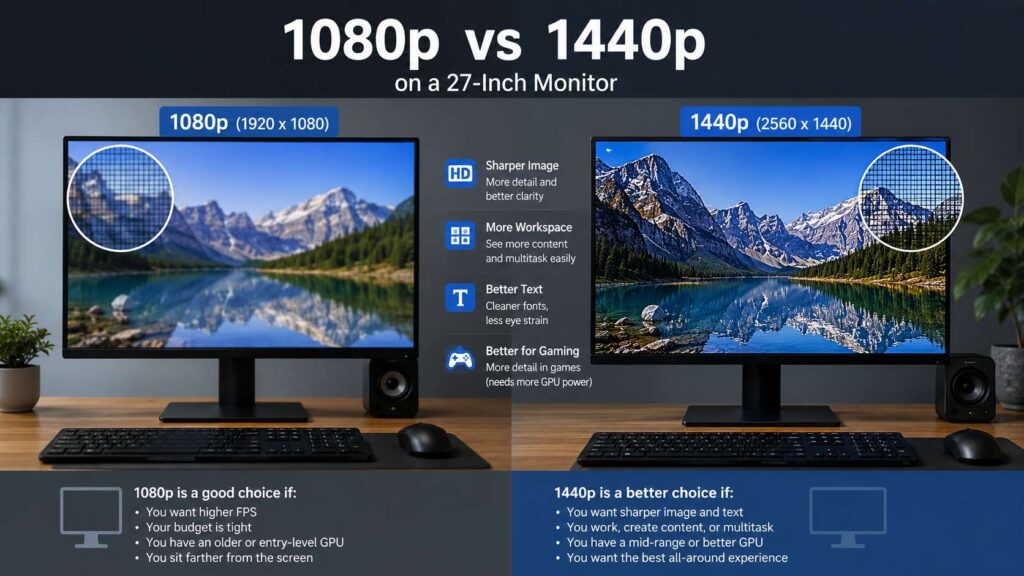 1080p vs 1440p on a 27-inch monitor diagram