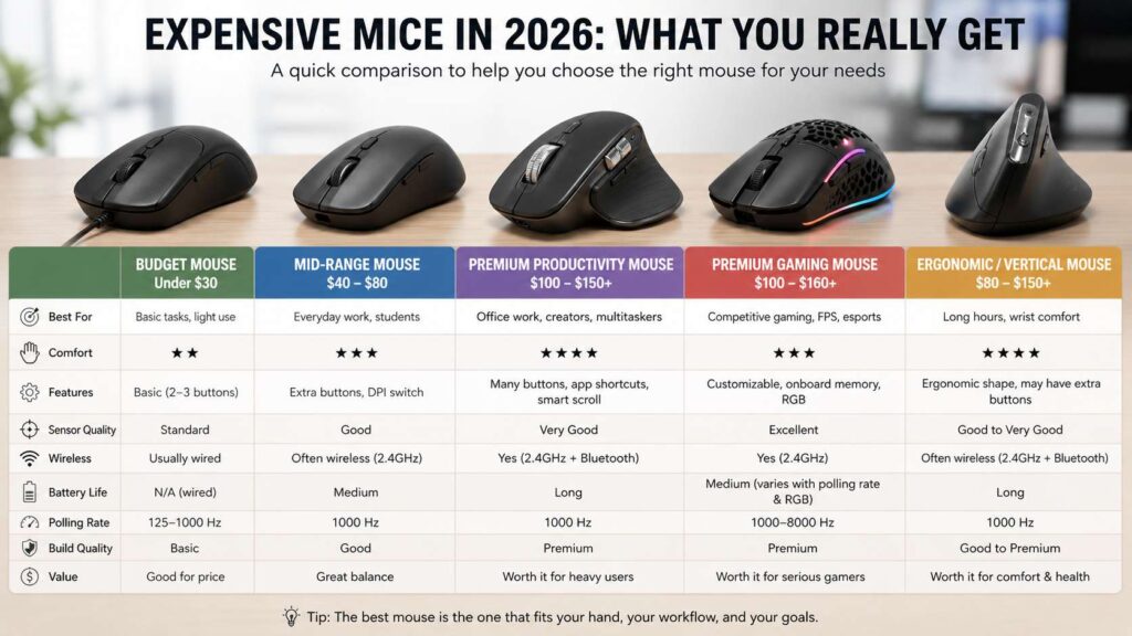 Are expensive mice worth it in 2026? diagram
