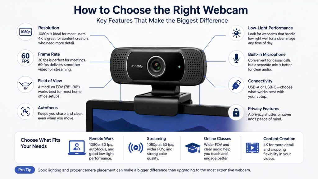 How to choose the right webcam diagram