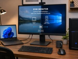 What Is a KVM Monitor? The Desk Upgrade That Lets One Keyboard and Mouse Control Two Computers