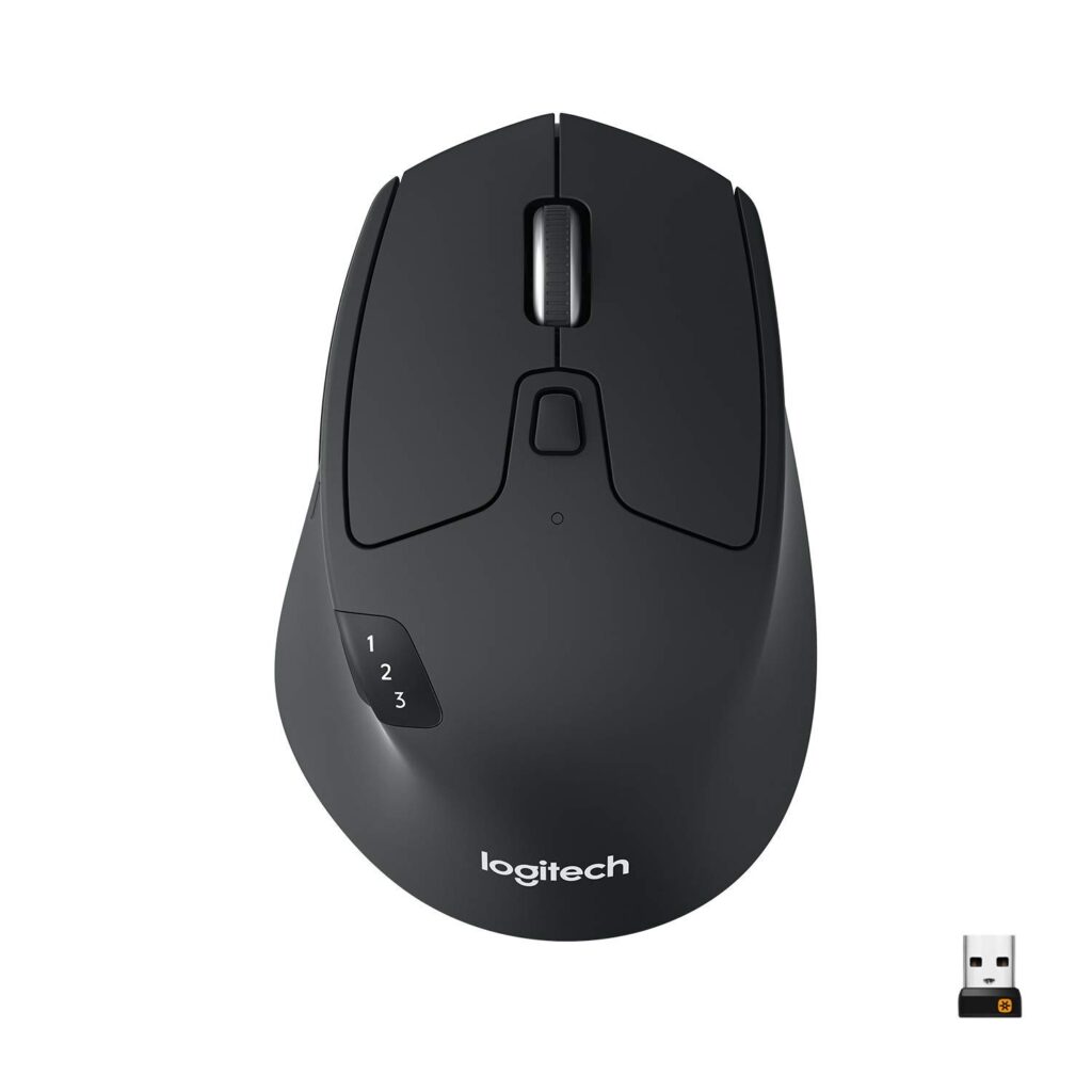 Logitech M720 Triathlon top view