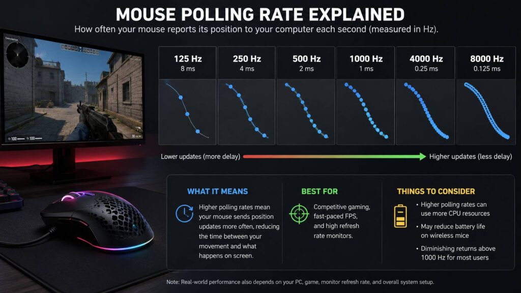 Mouse polling rate diagram