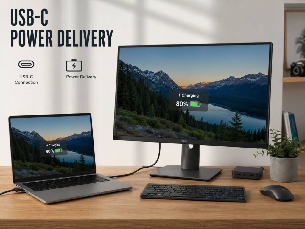 What Is USB-C Power Delivery on a Monitor? The One-Cable Feature That Makes Laptop Setups Easier