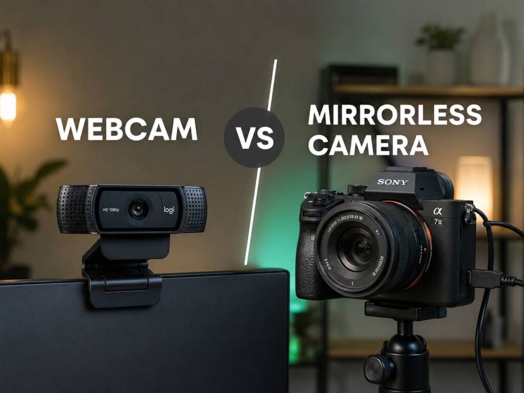 Webcam vs Mirrorless Camera for Streaming: Which One Gives You the Better Setup?