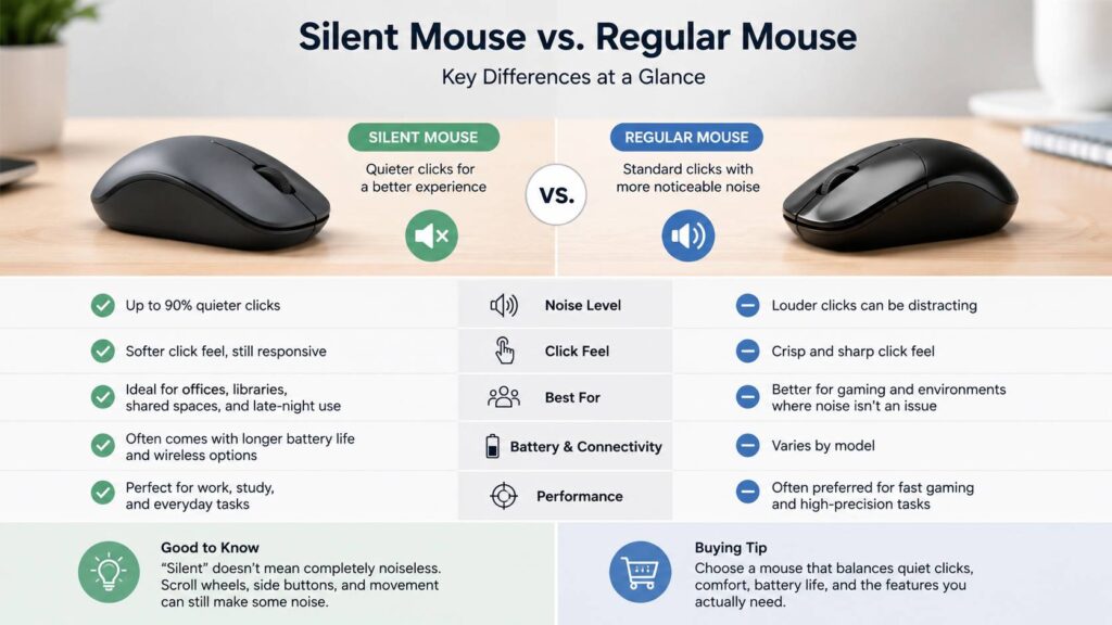 What is a silent mouse diagram