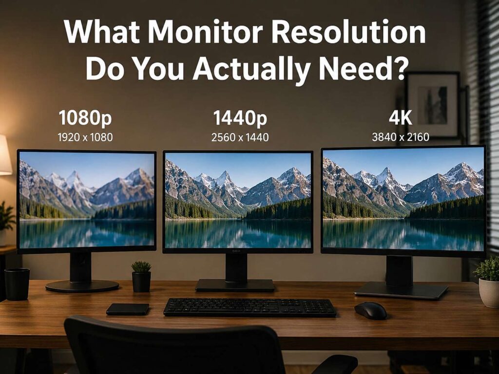Best Monitor Resolution for Your Desk: 1080p, 1440p, 4K, or Ultrawide?
