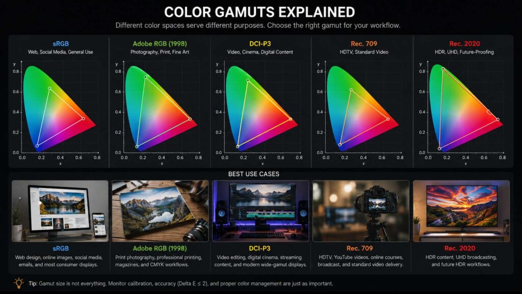 color gamut for editing diagram
