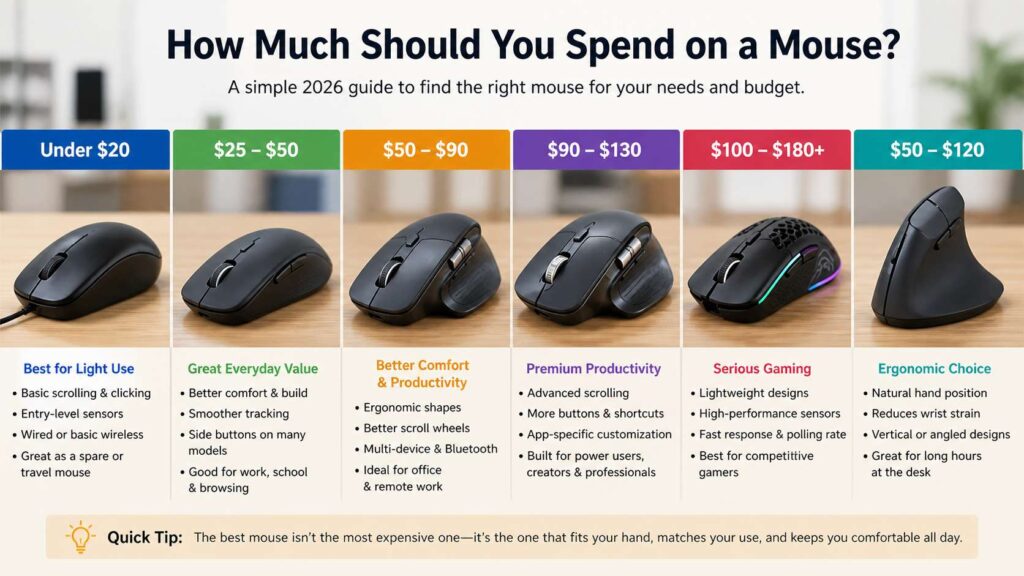 how much should you spend on a mouse diagram