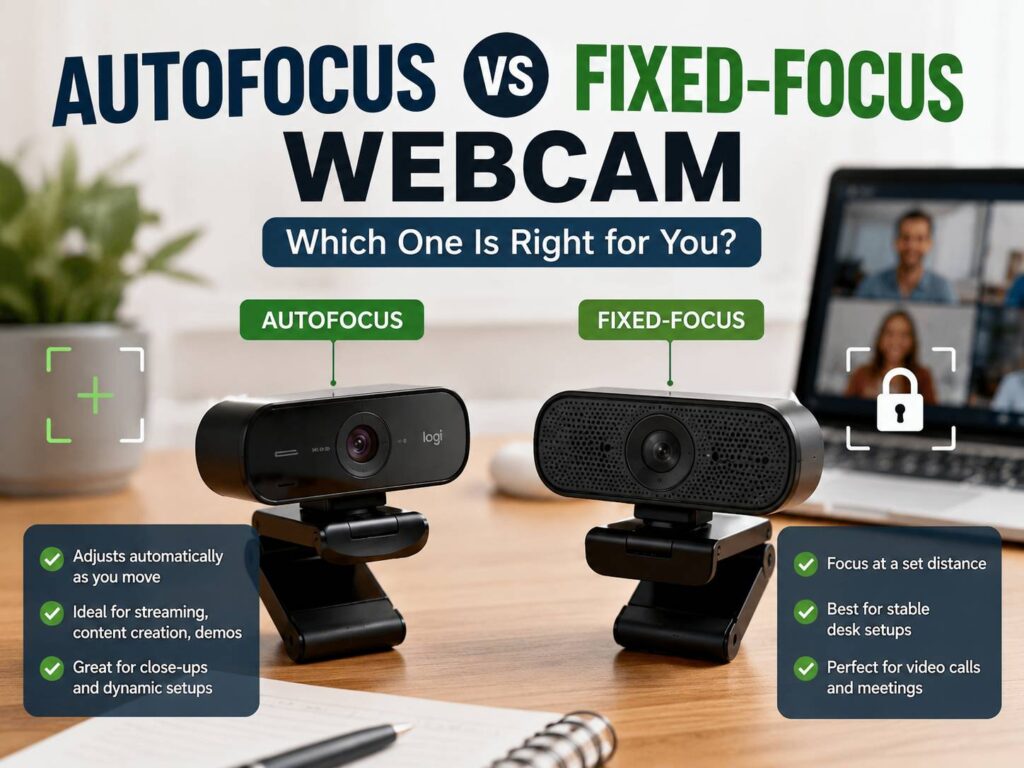 Autofocus vs Fixed-Focus Webcam: The Choice That Stops Blurry Video Calls