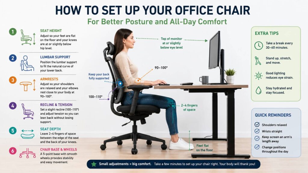 Best office chairs for home office diagram