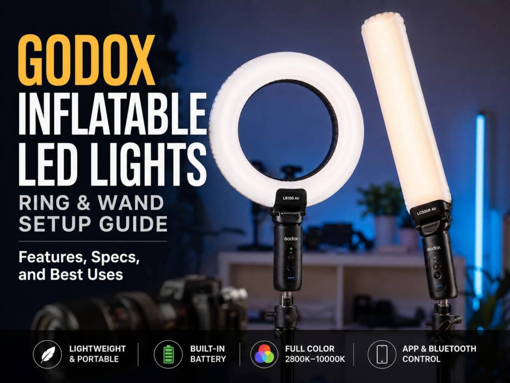 Godox Inflatable LED Lights Bring a Smarter Ring and Wand Setup for Mobile Creators