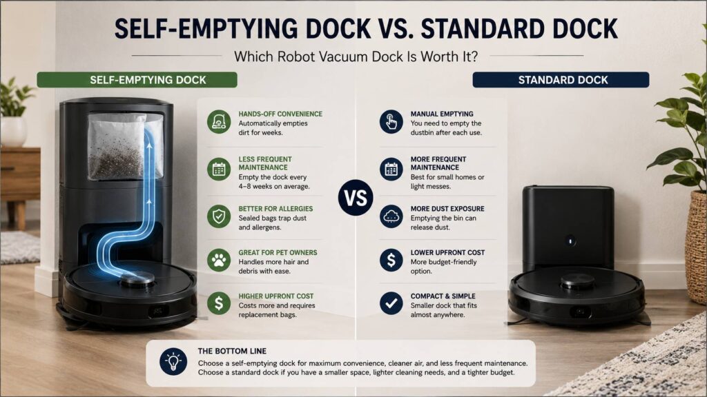 Is self-emptying worth it on a robot vacuum diagram