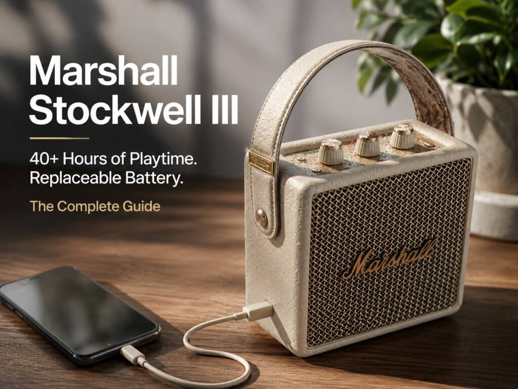 Marshall Stockwell III Brings 40+ Hours of Playtime and a Battery You Can Replace