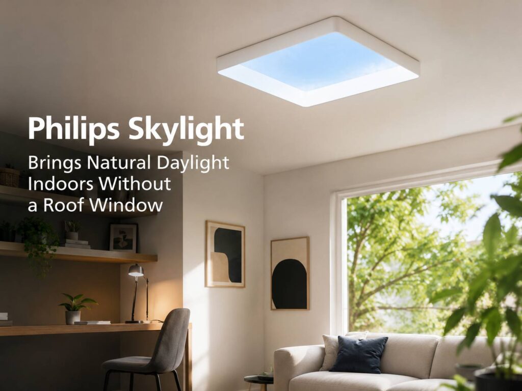 Philips Skylight Brings Natural Daylight Indoors Without a Roof Window