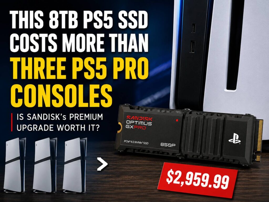 SanDisk’s $2,960 8TB PS5 SSD Makes the PS5 Pro Look Cheap