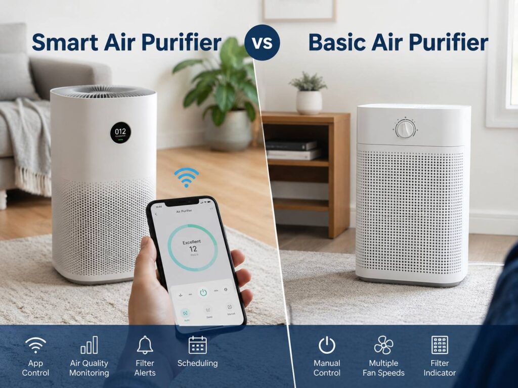 Smart Air Purifier vs Basic Air Purifier: Which One Should You Buy for Cleaner Indoor Air?