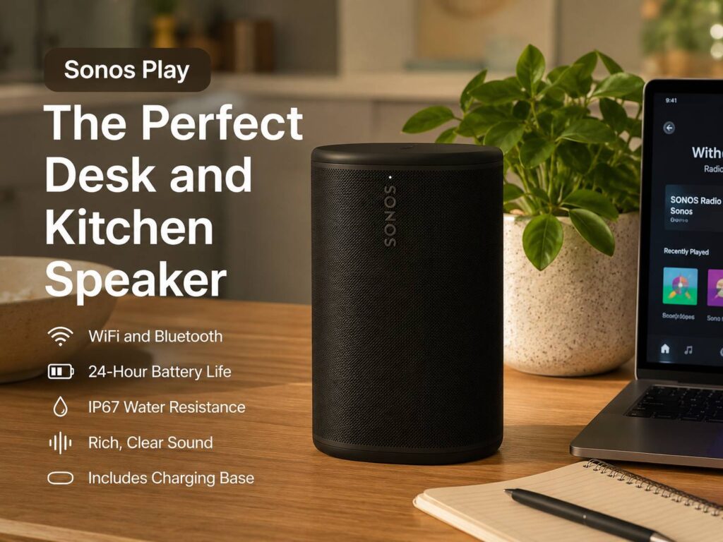 Sonos Play Looks Like the Small Speaker Your Desk and Kitchen Have Been Waiting For