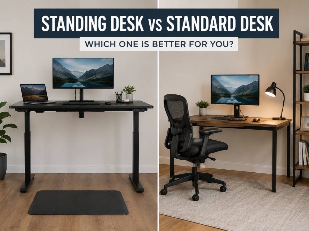 Standing Desk vs Standard Desk: Which One Is Better for Your Home Office?