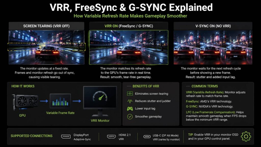 VRR FreeSync G-SYNC diagram