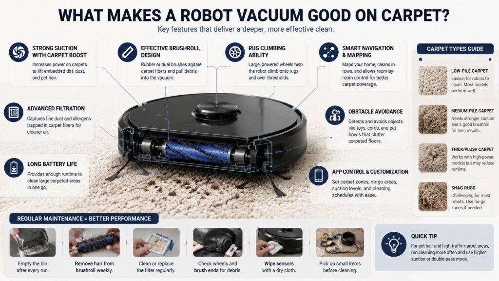 robot vacuum for carpet diagram