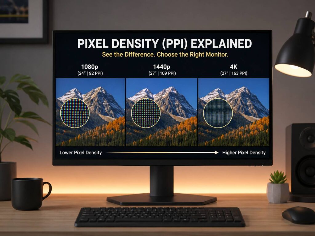 Pixel Density on a Monitor Explained: The PPI Guide That Helps You Pick a Sharper Screen