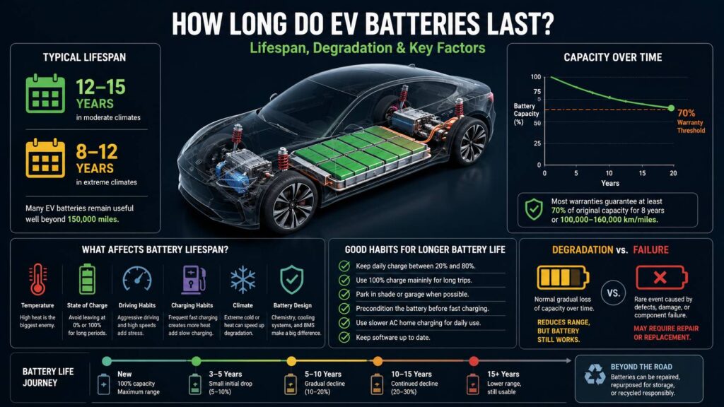 How long do EV batteries last diagram