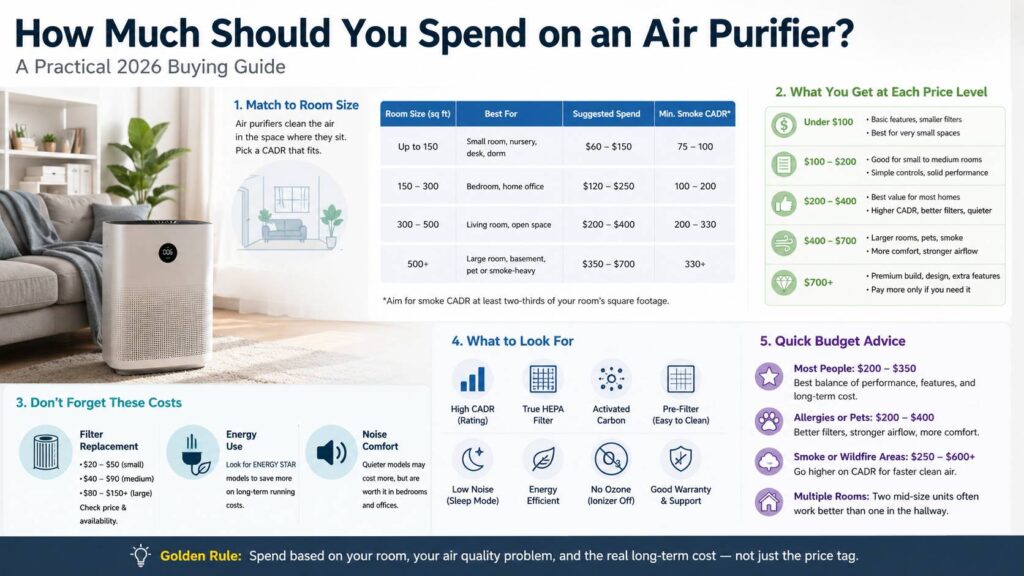 How much should you spend on an air purifier diagram