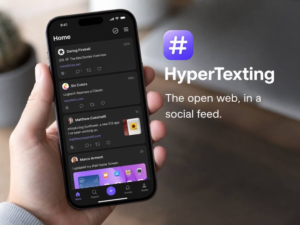 HyperTexting Turns the Open Web Into a Scrollable Social Feed Without Algorithms