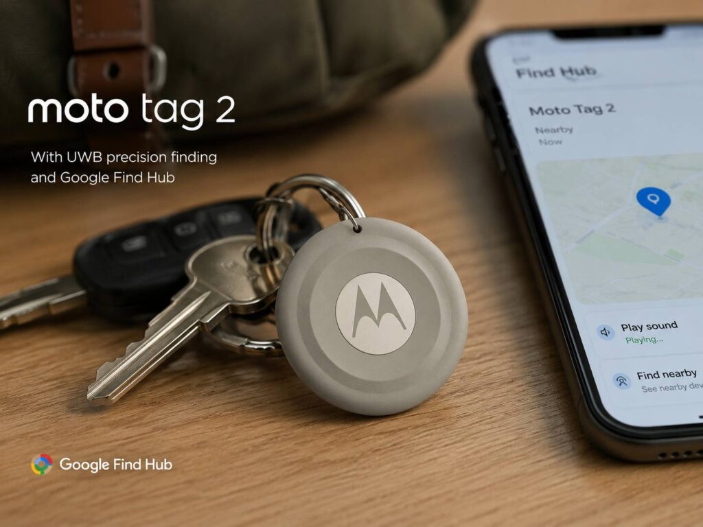 Moto Tag 2 Brings $20 UWB Tracking to Android Users
