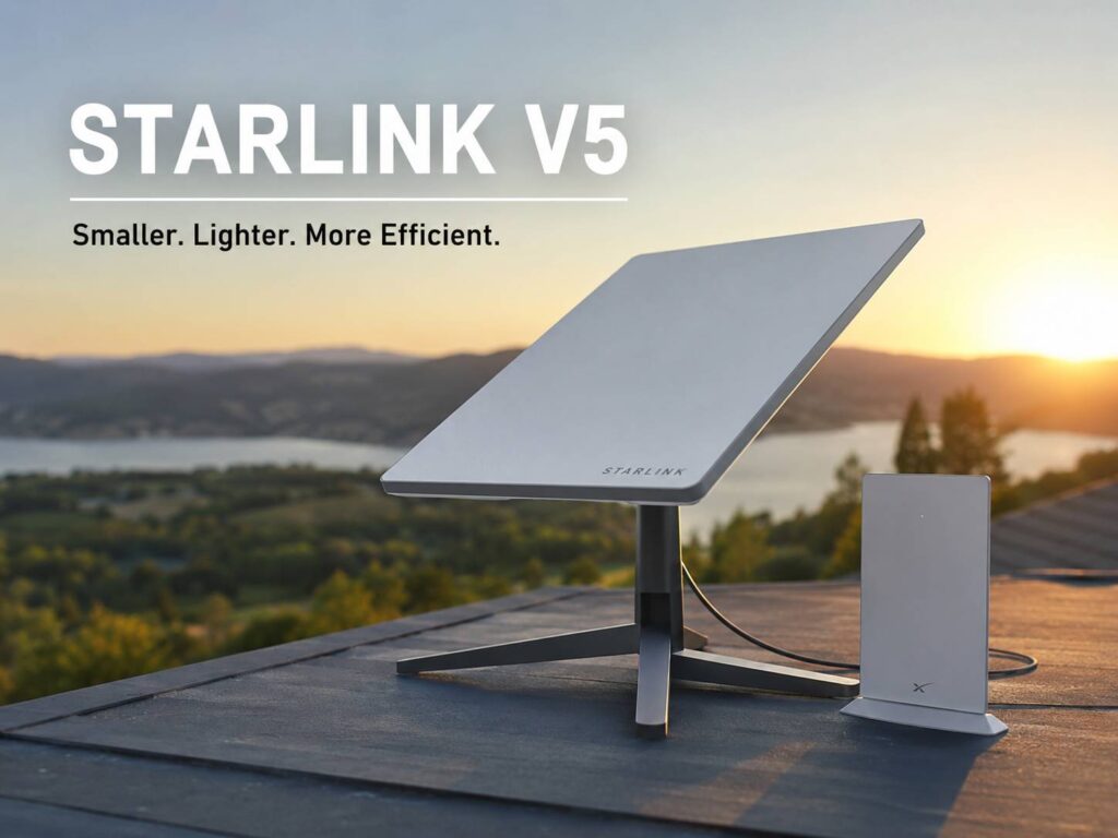 Starlink V5 Shrinks the Home Dish and Cuts Power Use Nearly in Half