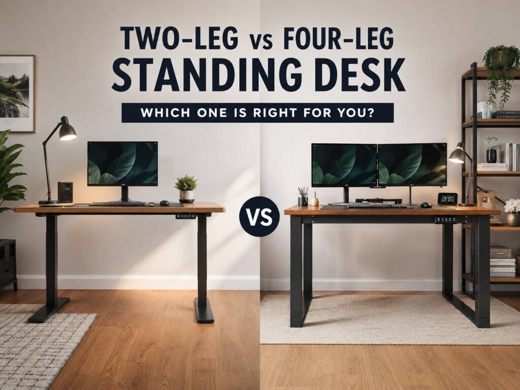Two-Leg vs Four-Leg Standing Desk: Which One Should You Buy for a Better Home Office?