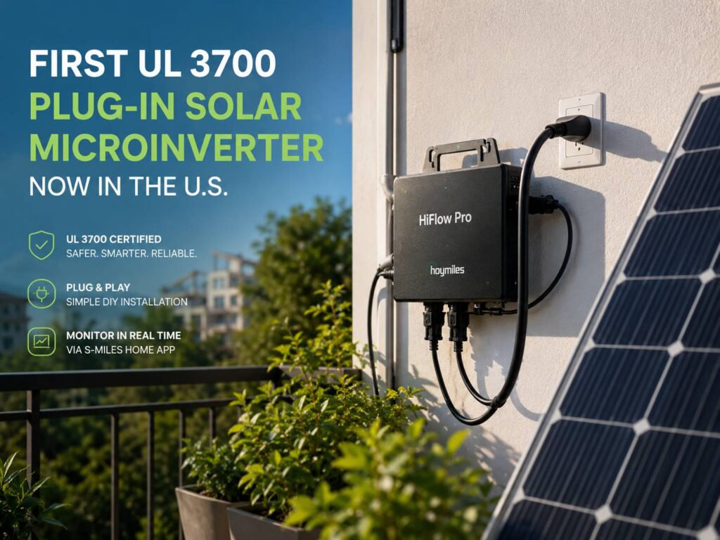 America’s First UL 3700 Plug-In Solar Microinverter Arrives in the U.S.