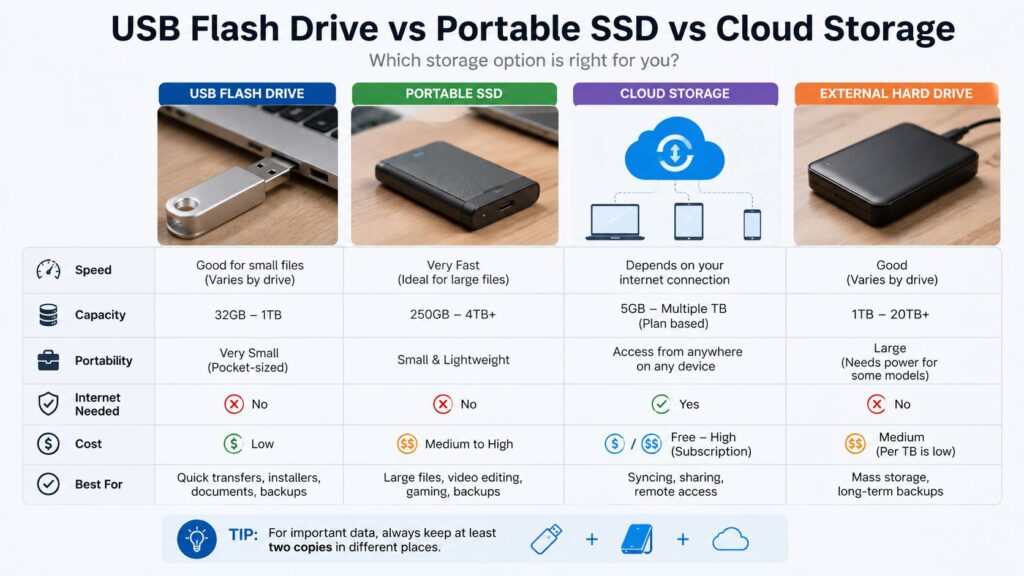 Are USB flash drives obsolete diagram