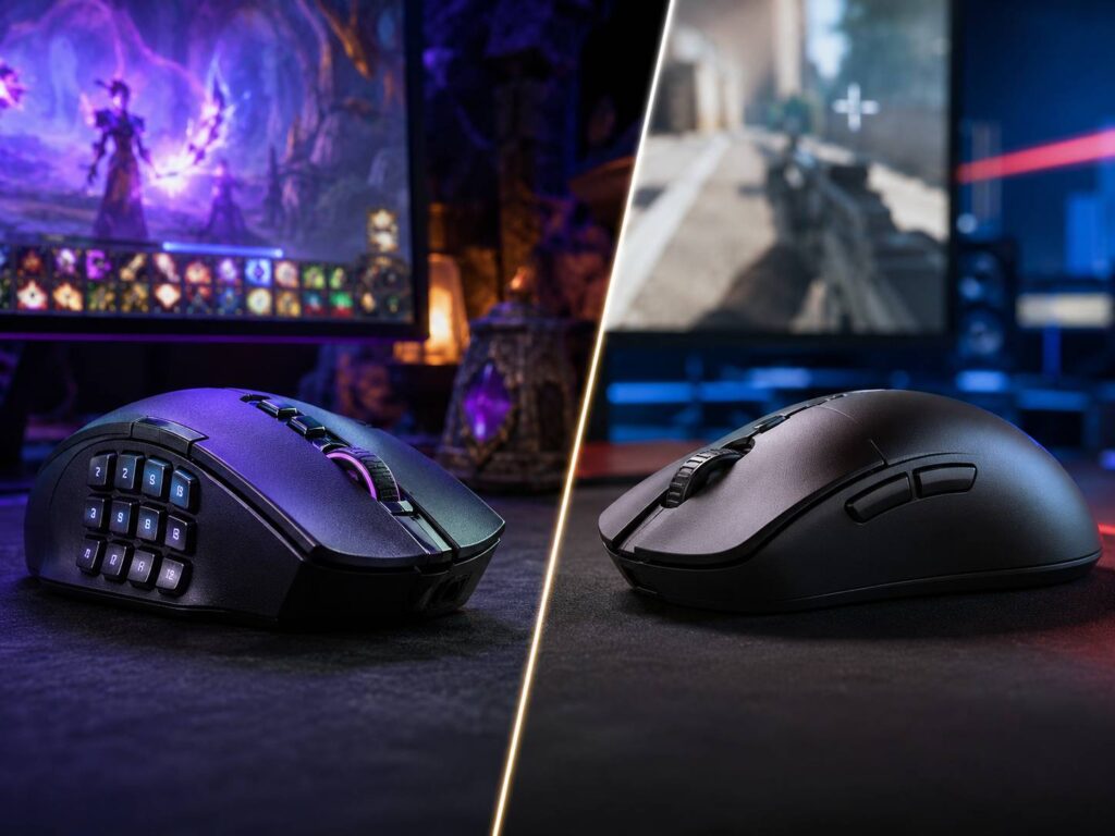 MMO Mouse vs FPS Mouse: Which Gaming Mouse Is Better for Your Play Style?
