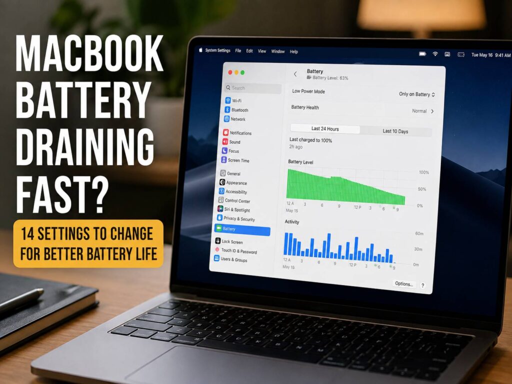 MacBook Battery Draining Fast? Change These 14 Settings to Make It Last Longer
