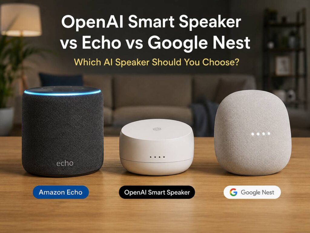 OpenAI Smart Speaker vs Echo vs Google Nest: Which AI Speaker Makes More Sense in 2026?