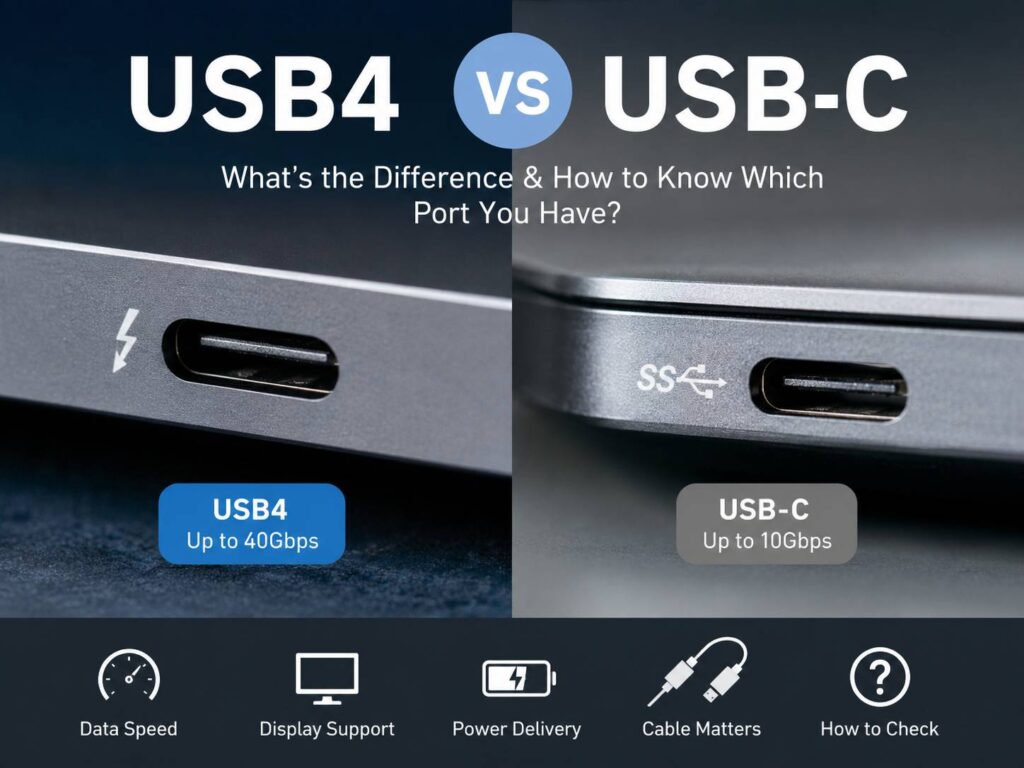 USB4 vs USB-C Explained: How to Tell Which Port You Have and What It Can Do