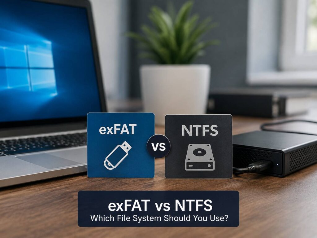 exFAT vs NTFS: Which File System Is Better for USB Drives, SSDs, and Windows?