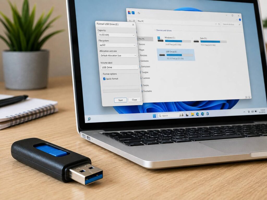 How to Format a USB Drive on Windows 11: FAT32, exFAT or NTFS?