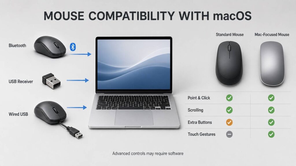 Mac-specific mouse diagram