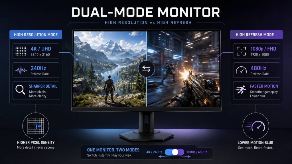 dual-mode monitor diagram